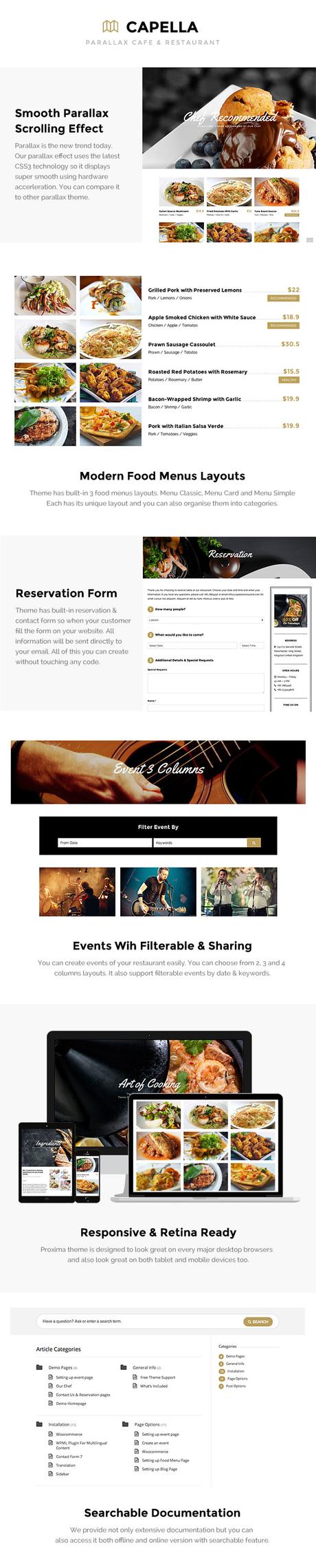 Capelle | WordPress pour les restaurants \\