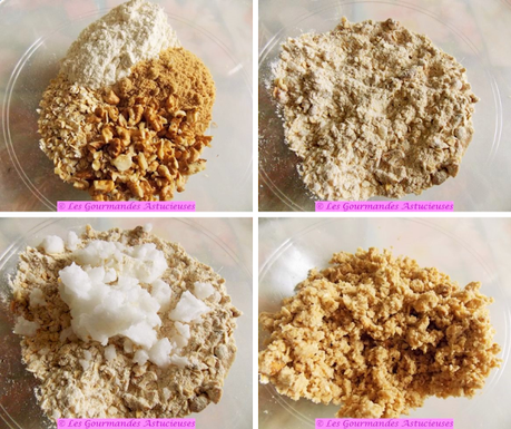 Crumble de rhubarbe aux noix (Vegan) Crumble de rhubarbe aux noix (Vegan)