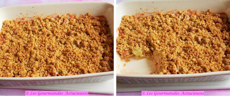 Crumble de rhubarbe aux noix (Vegan)