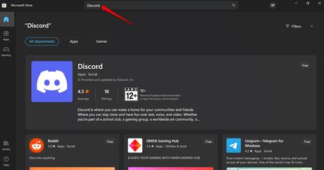 Comment réparer Discord ne fonctionne pas sur Wi-Fi ? – DigiBin installer Discord depuis Microsoft Store