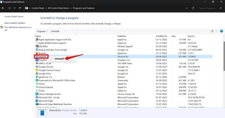 Comment réparer Discord ne fonctionne pas sur Wi-Fi ? – DigiBin désinstaller Discord de l'ordinateur