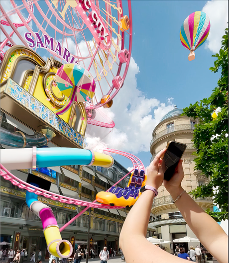 Snapchat réinvente la façade historique de la Samaritaine grâce à la réalité augmentée Snapchat réinvente la façade historique de la Samaritaine grâce à la réalité augmentée