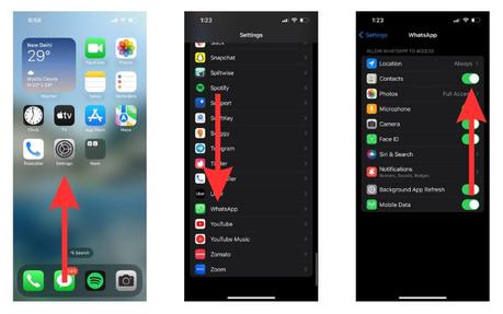 Actualiser les contacts pour résoudre le problème des contacts WhatsApp qui ne s'affichent pas