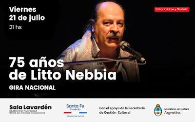 Litto Nebbia, à 75 ans, en enfant du pays, chante à Rosario ce soir [à l’affiche]