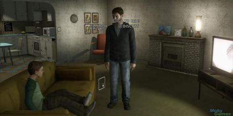 une capture d'écran du gameplay de Heavy Rain, représentant le protagoniste principal Ethan Mars