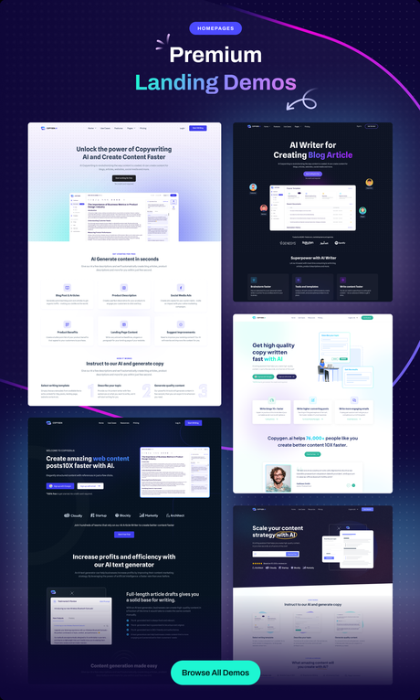 CopyGen – AI Writer & Copywriting Landing Page Thème WordPress \\