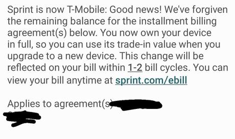 T-Mobile efface une partie de la dette due sur les téléphones achetés à Sprint - T-Mobile efface la dette restante sur les téléphones achetés par certains anciens clients de Sprint