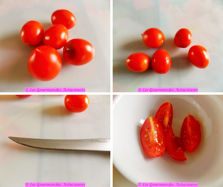 Salade de haricots verts, tomates confites et chou-rave (Vegan)