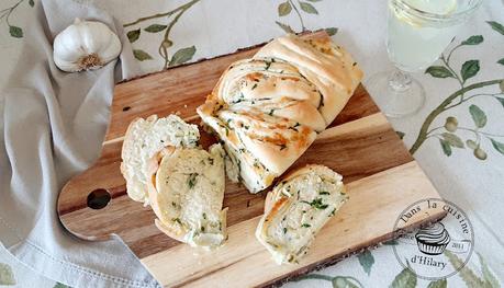 Babka salée version garlic bread (beurre d'ail persillé et mozzarella filante) - Dans la cuisine d'Hilary