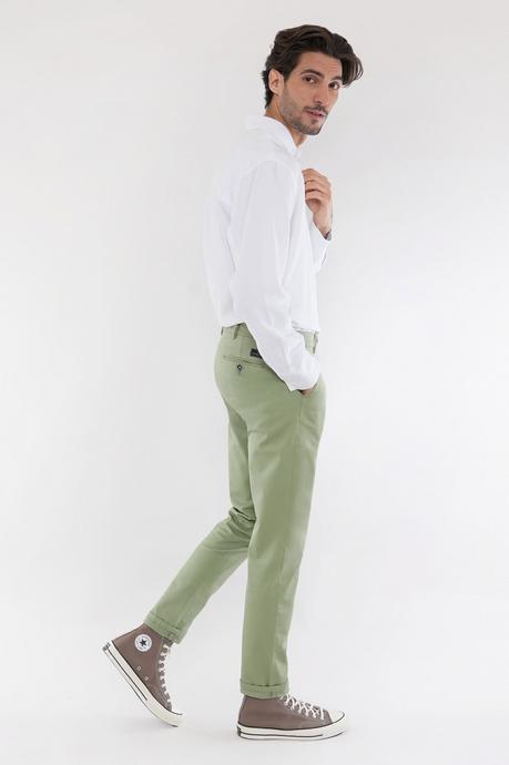 Pantalon chino vert clair pour homme