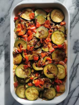 Lasagnes aux courgettes et à l'ajvar