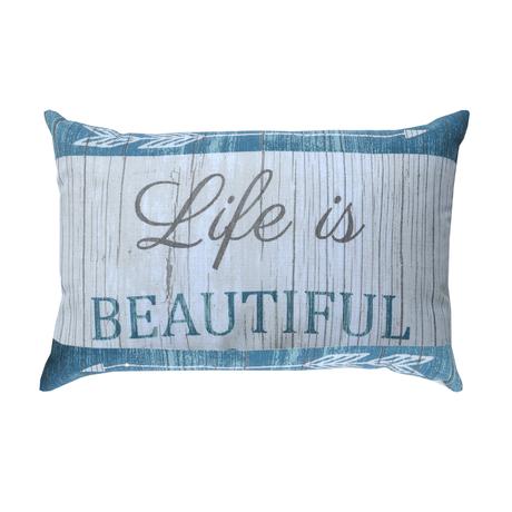 SWEET MAGNOLIAS : Kyle’s Life is beautiful print throw pillow