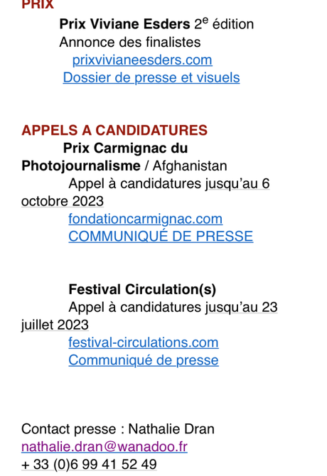 Dossier de Presse  10me édition  » Rencontres Photographiques «