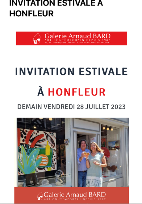 Galerie Arnaud Bard – à Honfleur … saison estivale…