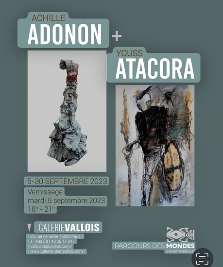 Galerie Vallois – 5/30 Septembre  2023.  » Parcours des Mondes «