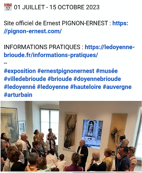 Le Doyenné – Brioude  : exposition « Ernest Pignon-Ernest  » — L’écho du monde —