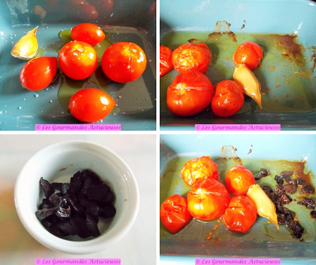 Ecrasée de pommes de terre Bleue d'Artois aux tomates et courgettes confites (Vegan) Ecrasée de pommes de terre Bleue d'Artois aux tomates et courgettes confites (Vegan)