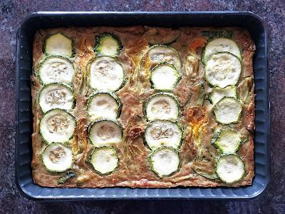 Scarpaccia de courgettes au parmesan