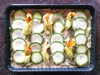 Scarpaccia de courgettes au parmesan