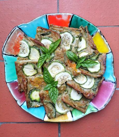Scarpaccia de courgettes au parmesan