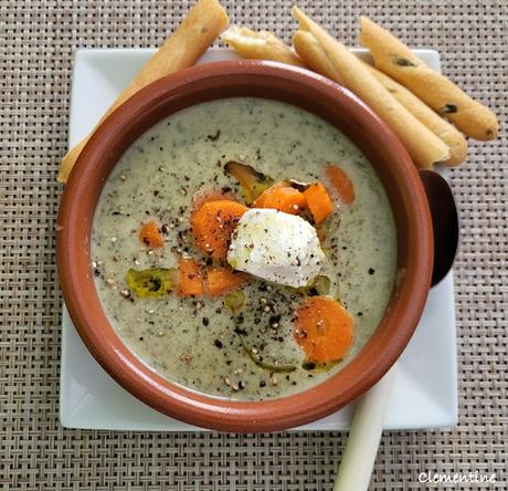Soupe aux fanes de carottes 2
