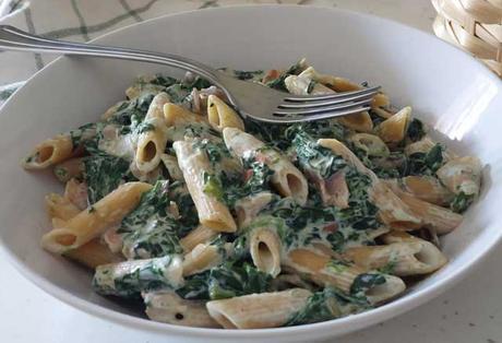 pâtes aux épinards et ricotta ww