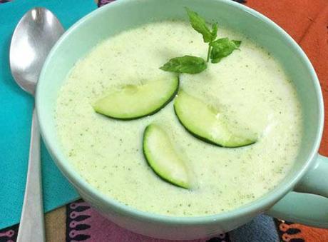 soupe froide aux concombre ww