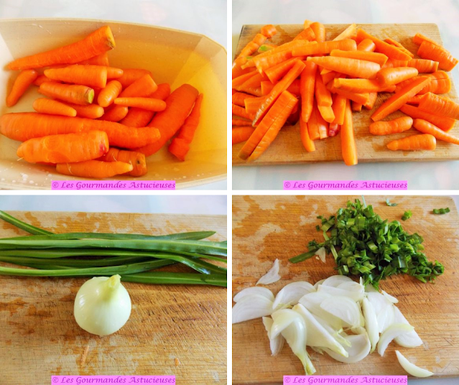 Champignon-poulet et carottes, sauce au vin rouge et aux cassis (Vegan) Champignon-poulet et carottes, sauce au vin rouge et aux cassis (Vegan)