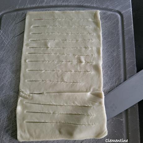 Feuilleté aux betteraves, échalotes confites et Roquefort Feuilleté aux betteraves, échalotes confites et Roquefort