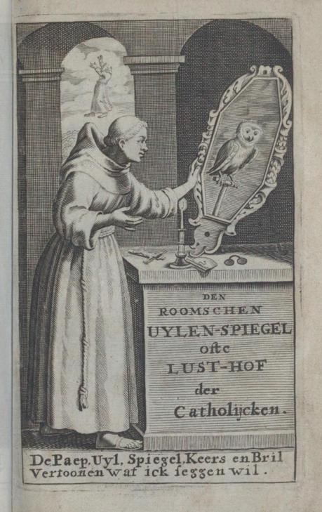 Samuel van Hoogstraten Frontispice pour Der roomschen Uylen-Spiegel 1671, Amsterdam