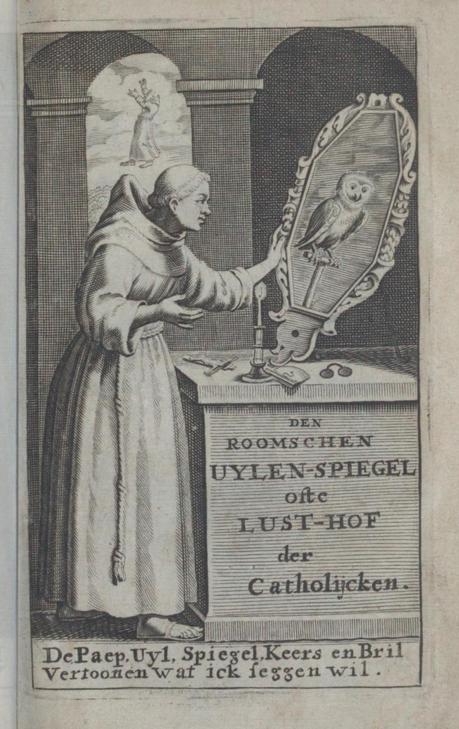 Samuel van Hoogstraten Frontispice pour Der roomschen Uylen-Spiegel 1671, Amsterdam