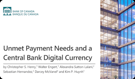 Banque du Canada – Monnaie Digitale de Banque Centrale