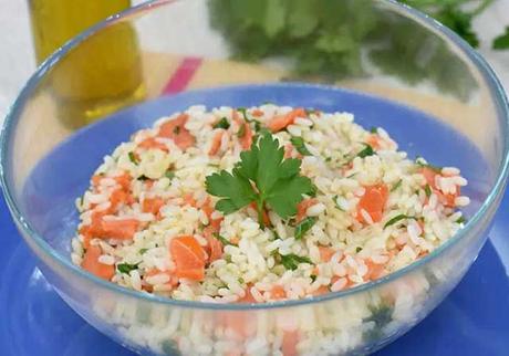 Salade de Riz au Saumon Fumé ww
