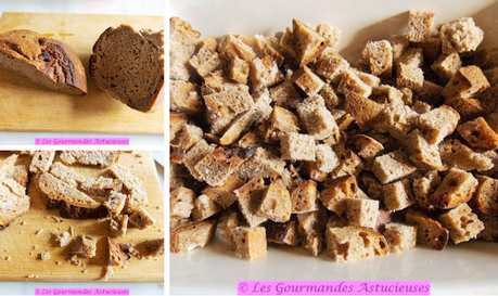 Pain rassis aux tomates et courgettes confites (Vegan)