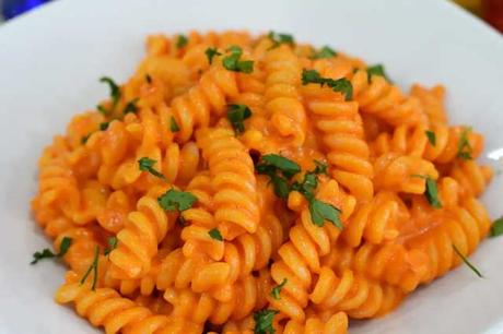 Pâtes à la Crème de Poivrons ww