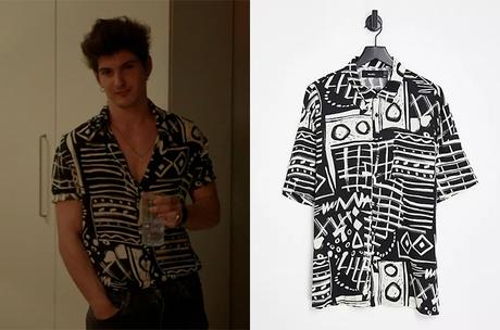UN, DOS, TRES : Nouvelle Génération : la chemise à motifs abstraits de Sergio dans l’épisode 1