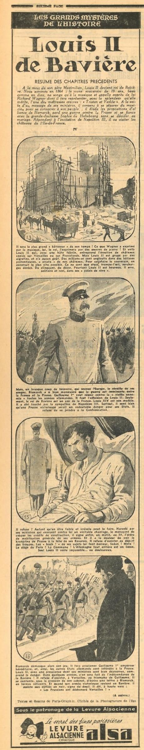 Louis II de Bavière, un feuilleton illustré de L'Est républicain (4)