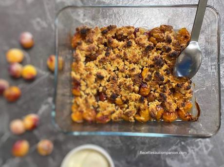 Crumble aux mirabelles 