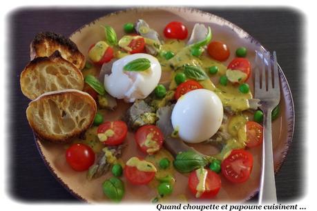 Salade d'artichauts tièdes et oeufs mollets-2753