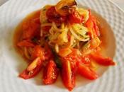 Spaghettis courgettes tomates préparations (Vegan)