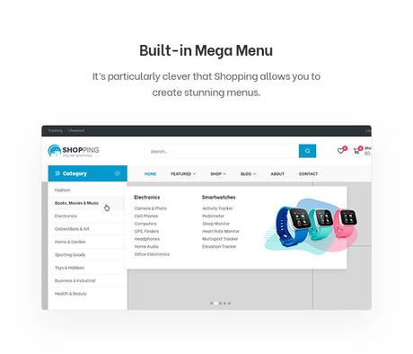 Shopping – Thème WordPress WooCommerce