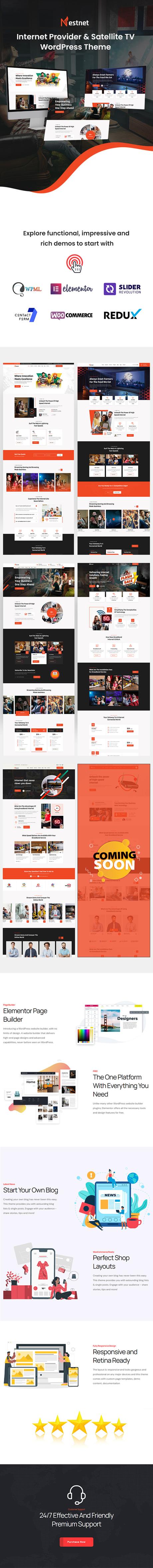 Nestnet - Thème WordPress pour fournisseur d'accès Internet et télévision par satellite - 5