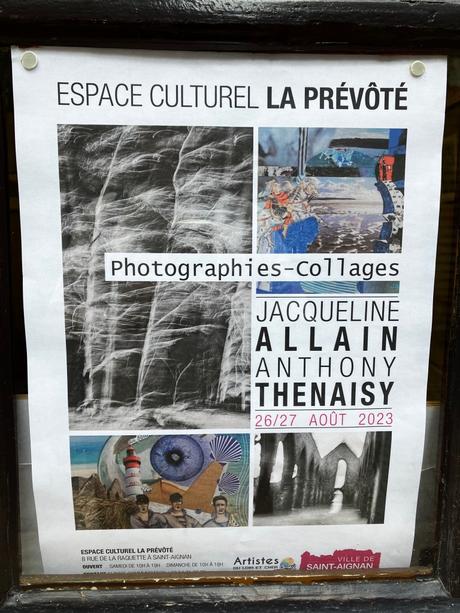 Exposition à la Prévôté – Saint-Aignan sur cher – depuis le 26 Août 2023.