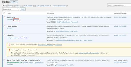 Comment restaurer l’éditeur WordPress Classic Accéder aux paramètres de l'éditeur classique