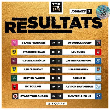 L'actualité ovale (25-26 août).