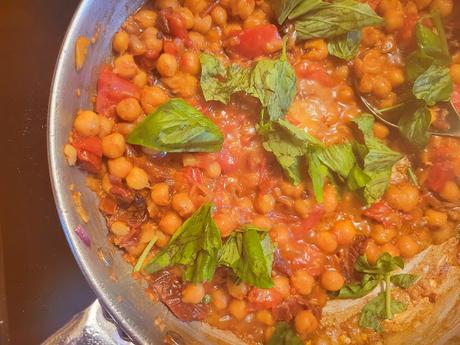 Poêlée de pois chiches à l'italienne Poêlée de pois chiches à l'italienne