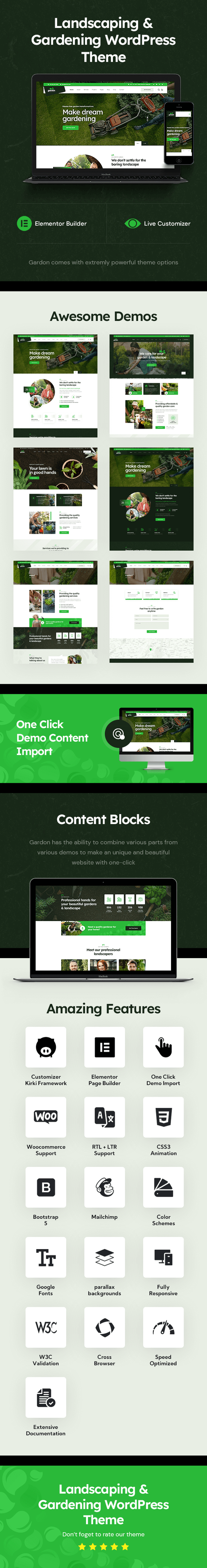 Gardon – Thème WordPress pour l’aménagement paysager et le jardinage Gardon – Thème WordPress pour l’aménagement paysager et le jardinage