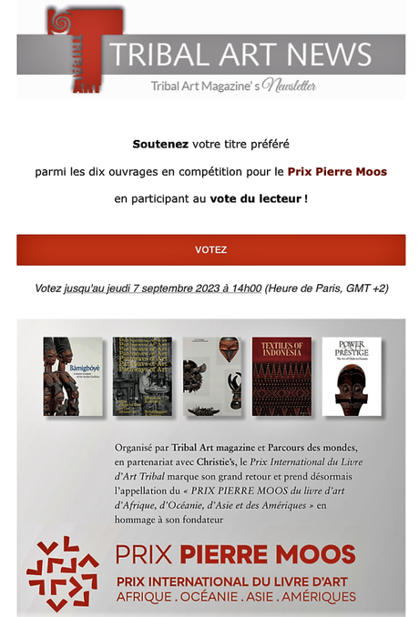 Prix Pierre Moos – Tribal Art News –