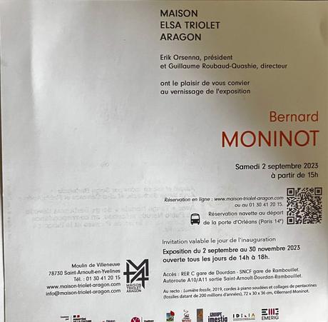 Maison Aragon Triolet   » Pablo Neruda  » – Bernard Moninot – le 3 Septembre 2023.