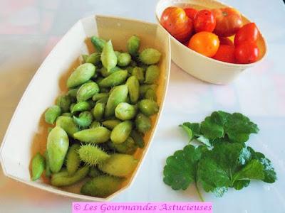 Poêlée de cyclanthères, tomates, noix et écrasée d'orties (Vegan)